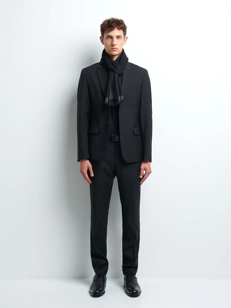 Veste coordonnable extra-slim en laine