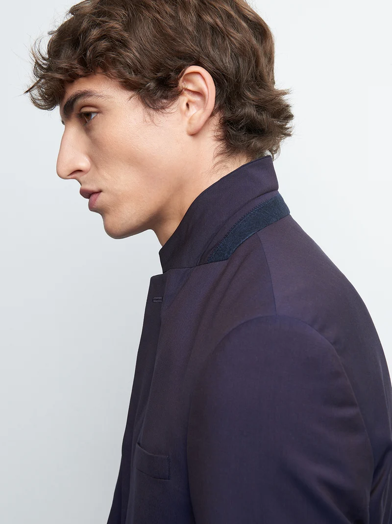 Veste coordonnable extra-slim en laine