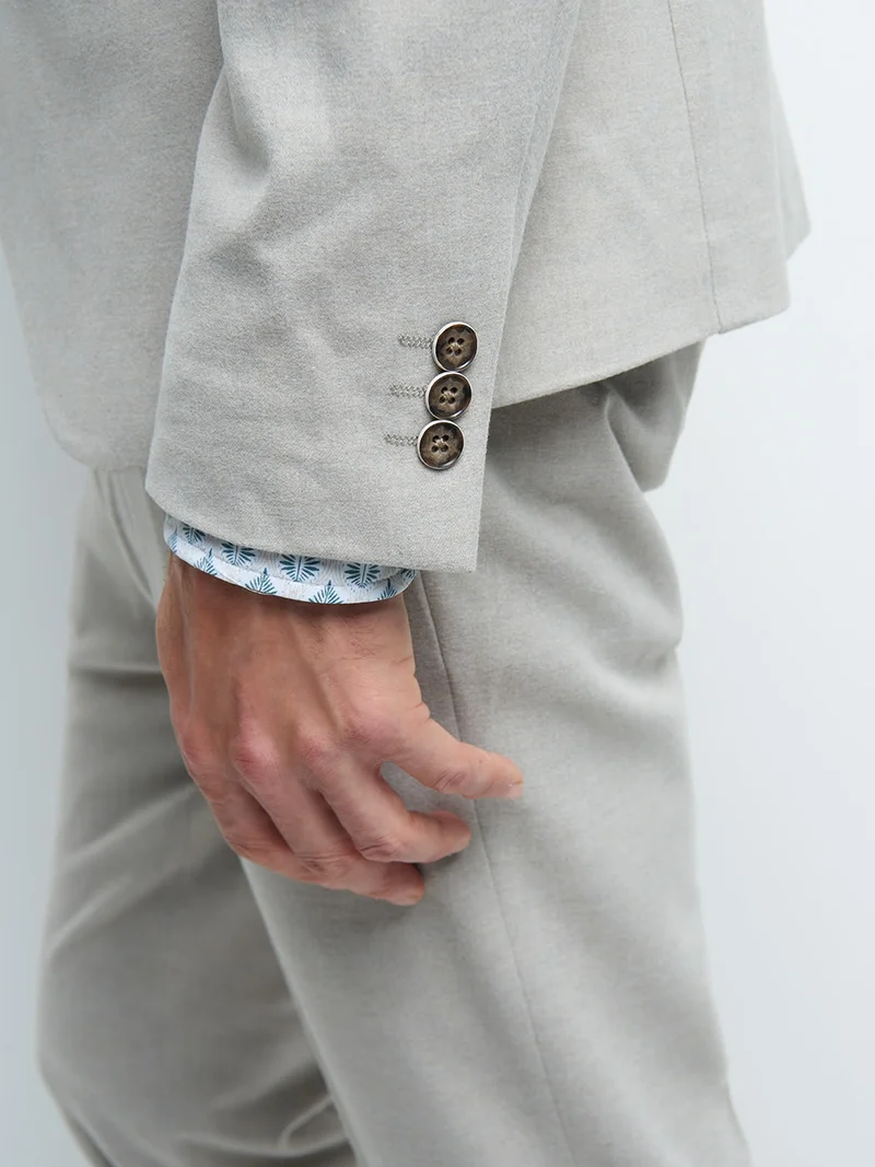 Veste coordonnable extra slim faux uni