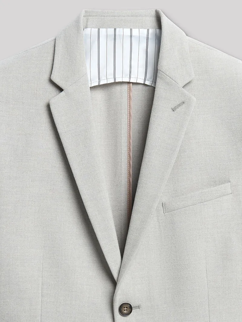 Veste coordonnable extra slim faux uni