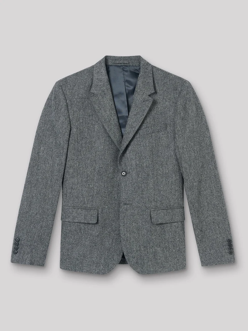 Veste coordonnable slim en laine mélangé
