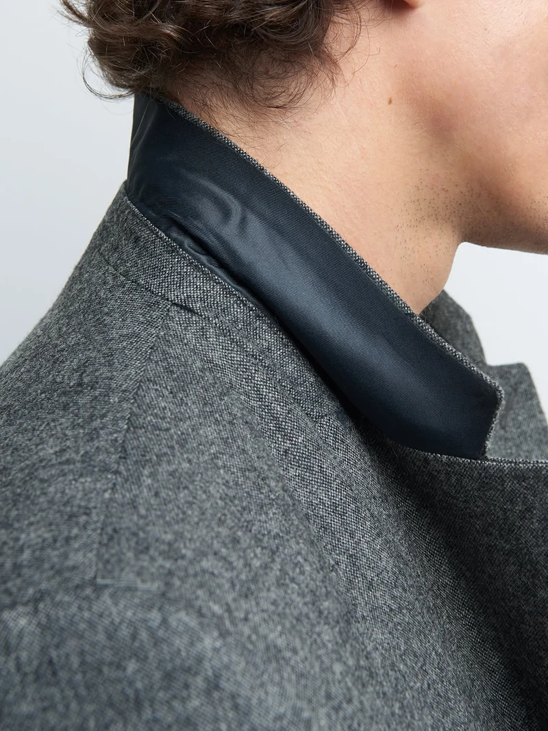 Veste coordonnable slim en laine mélangé