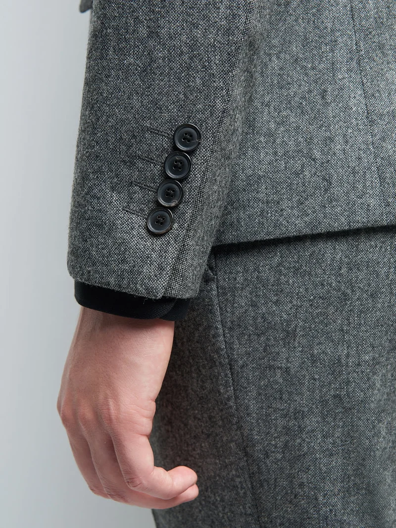 Veste coordonnable slim en laine mélangé