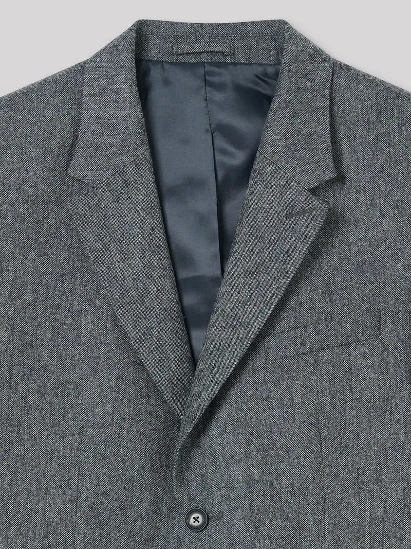 Veste coordonnable slim en laine mélangé