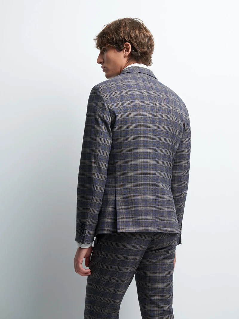 Veste coordonnable extraslim à carreaux