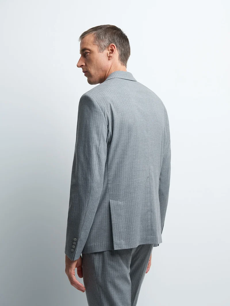 Veste coordonnable slim rayé