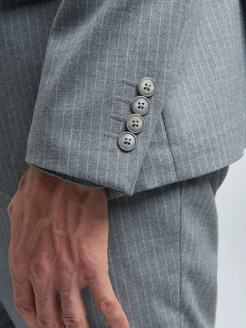 Veste coordonnable slim rayé