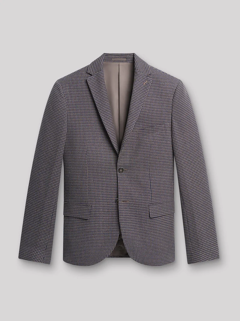 Veste coordonnable slim à carreaux