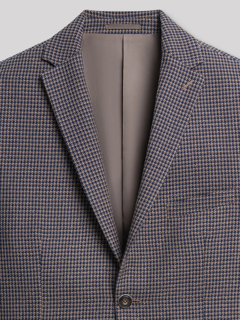 Veste coordonnable slim à carreaux