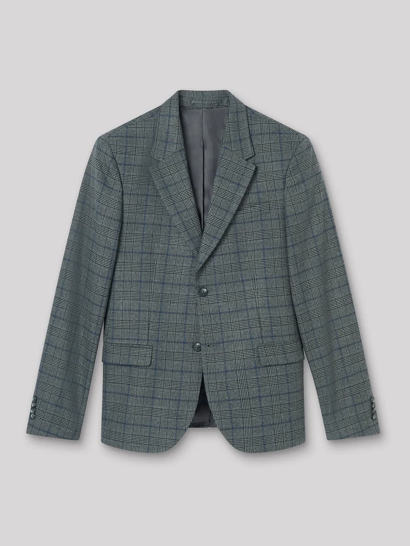 Veste coordonnable slim à carreaux