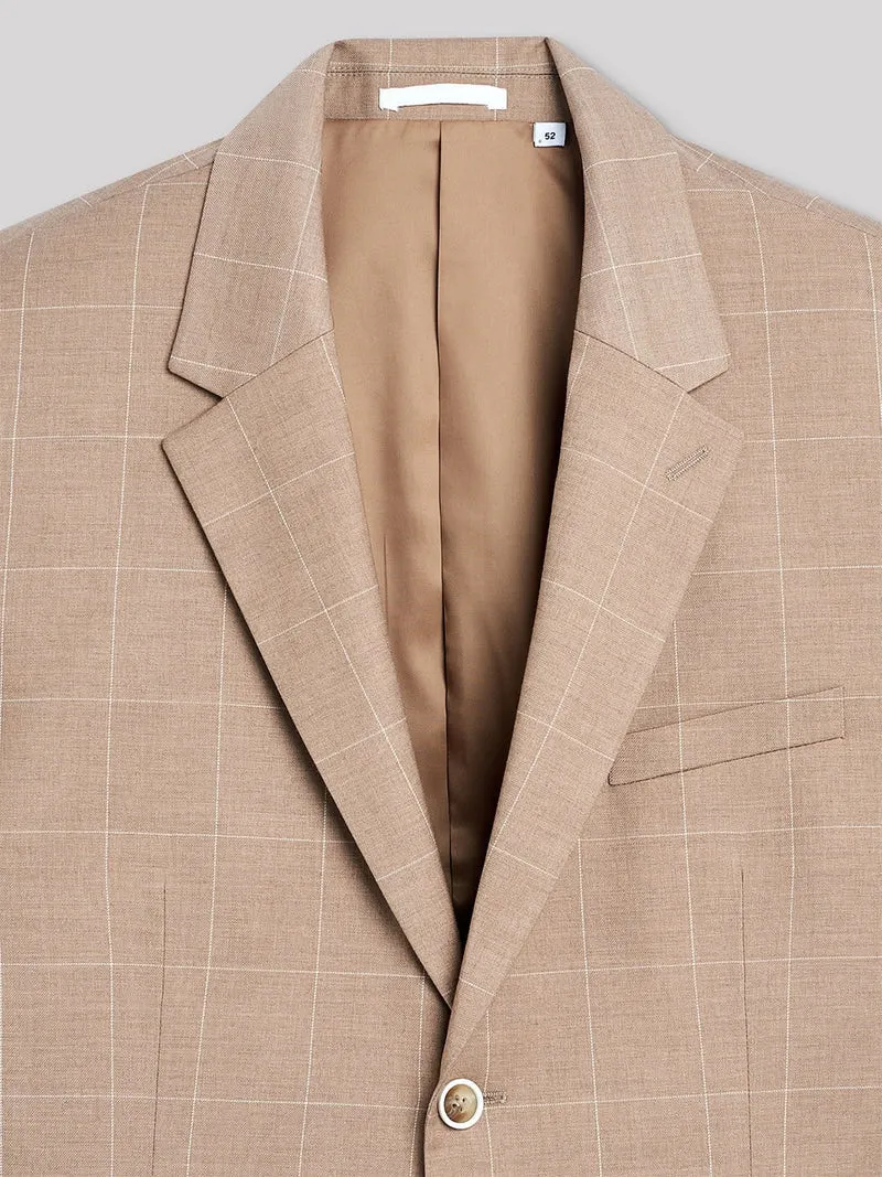 Veste de costume slim à carreaux