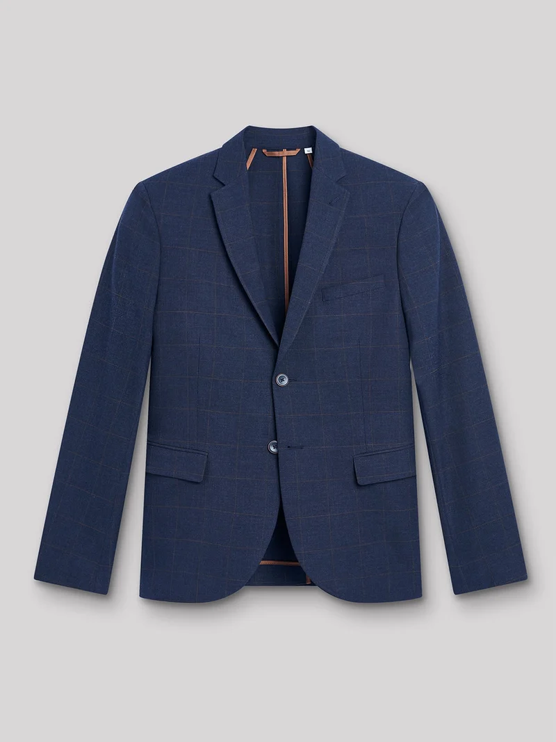 Veste de costume extra slim à carreaux