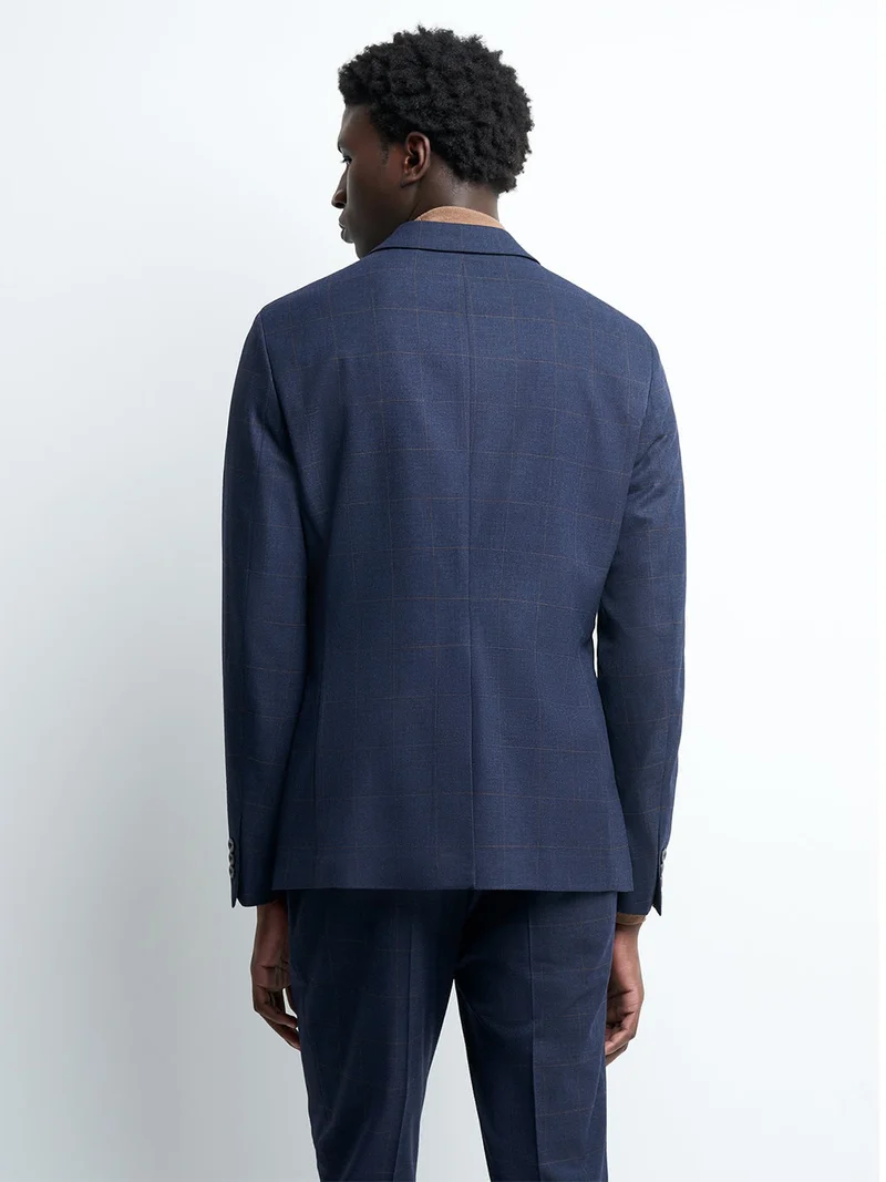 Veste de costume extra slim à carreaux