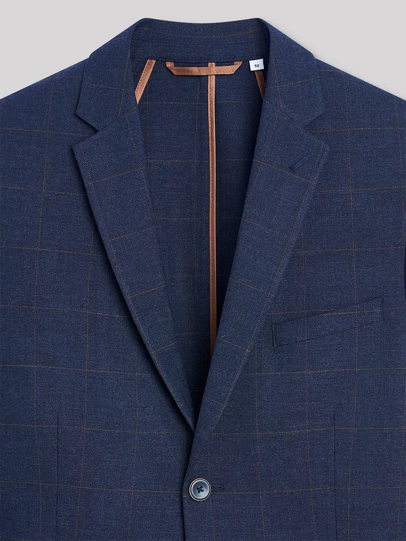 Veste de costume extra slim à carreaux