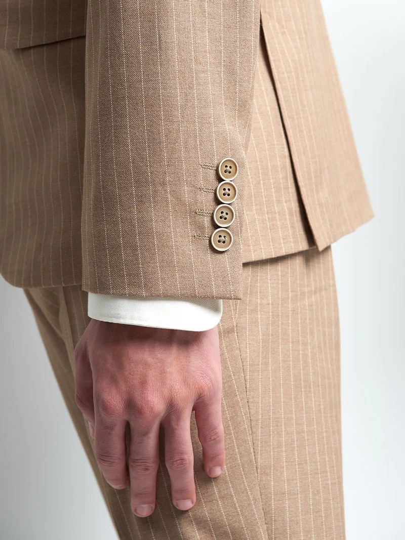 Veste coordonnable slim rayé