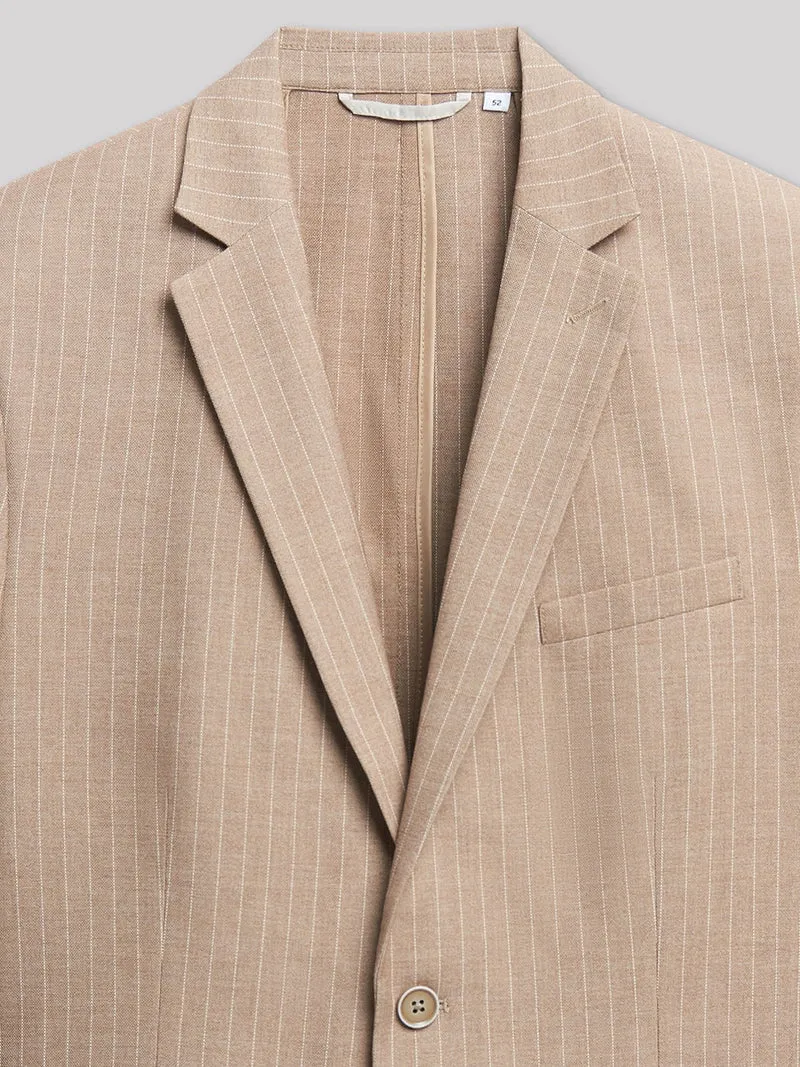 Veste coordonnable slim rayé