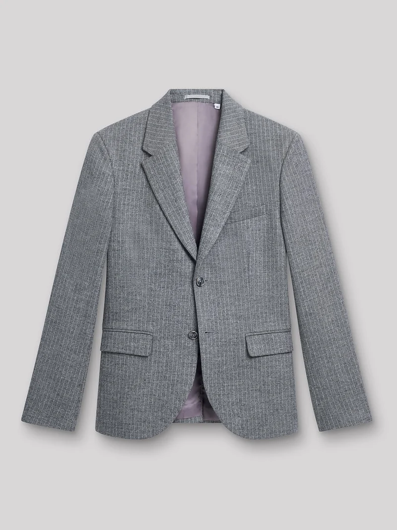 Veste coordonnable slim stretch rayé