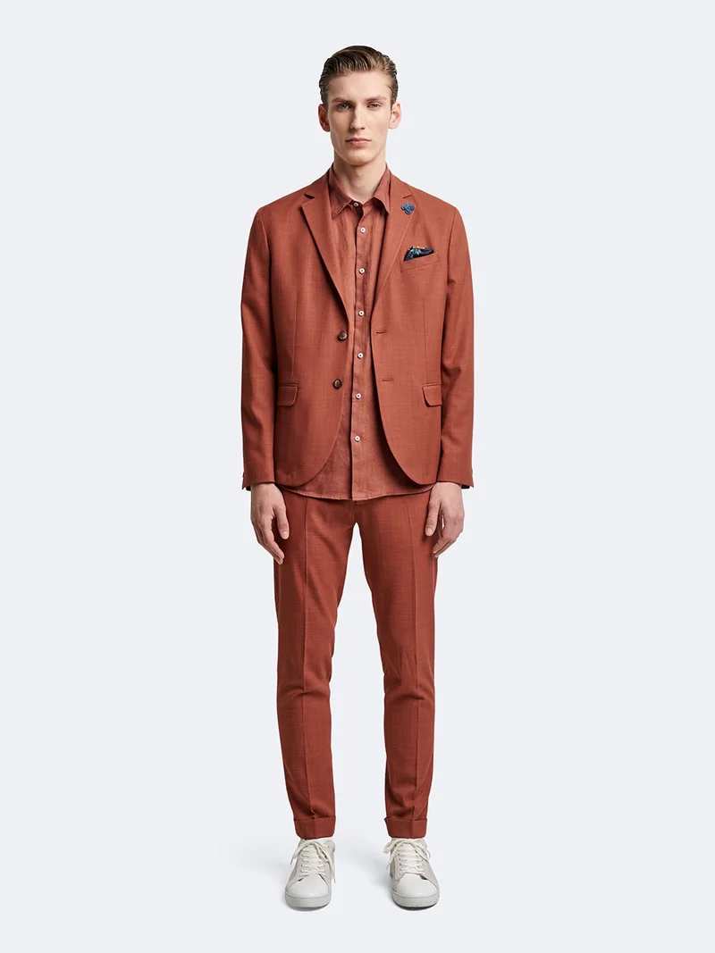 Veste de costume slim faux uni