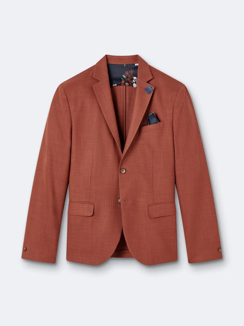 Veste de costume slim faux uni