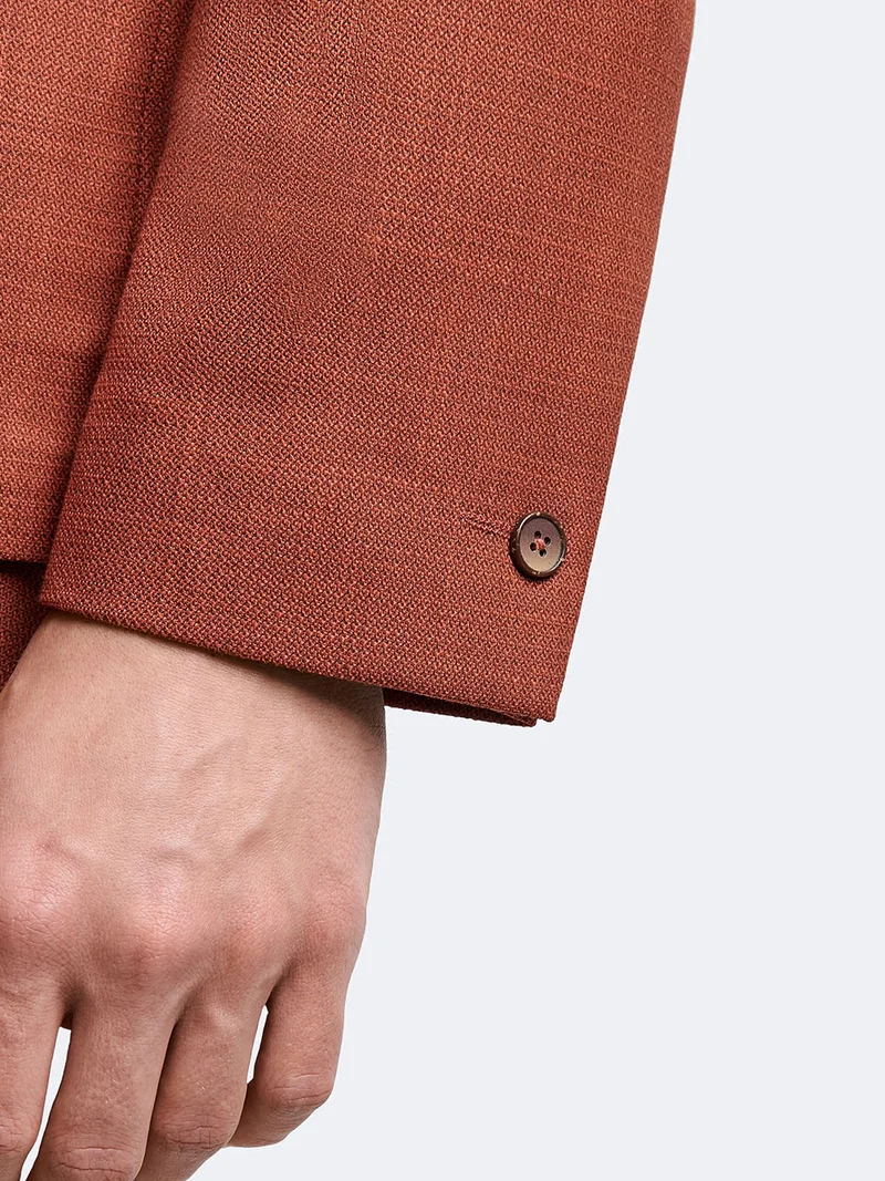 Veste de costume slim faux uni