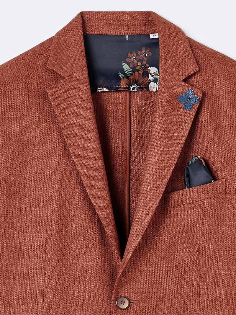 Veste de costume slim faux uni