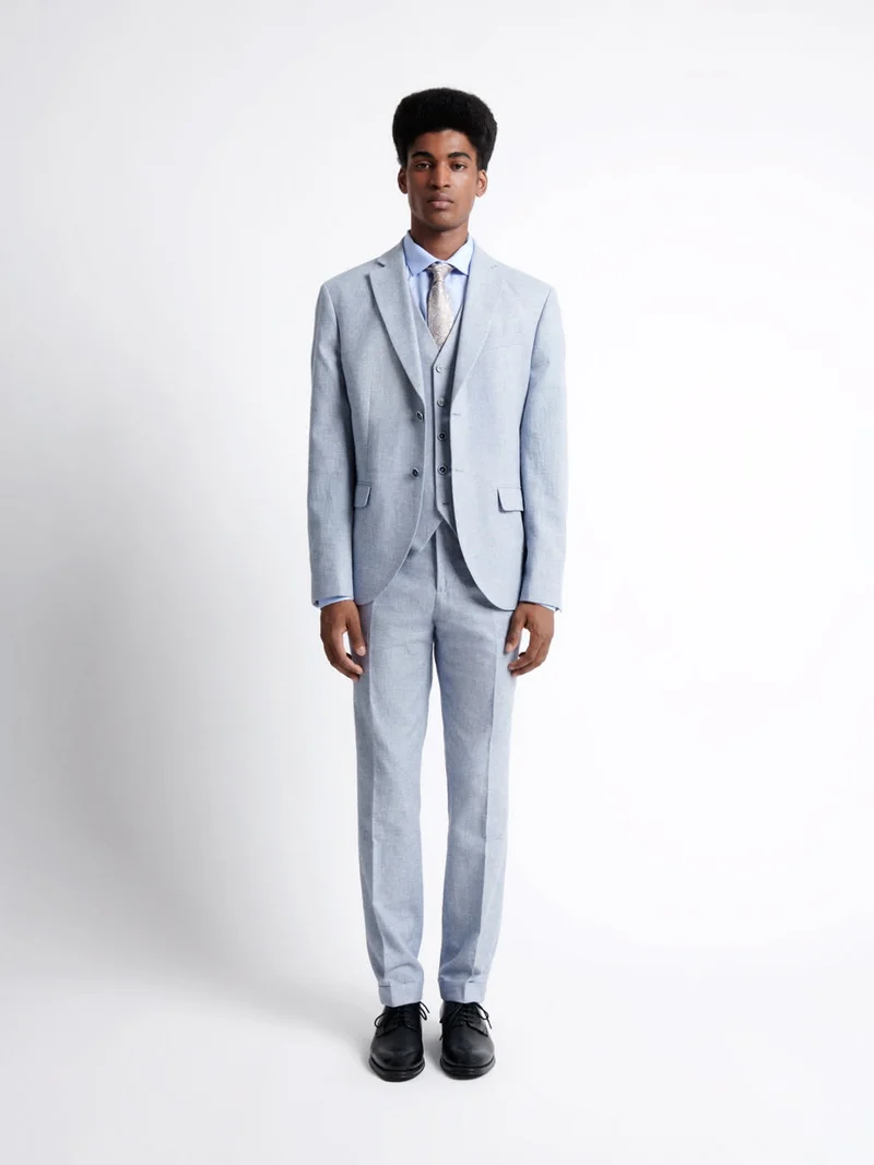 Veste de costume en 100% coton lin