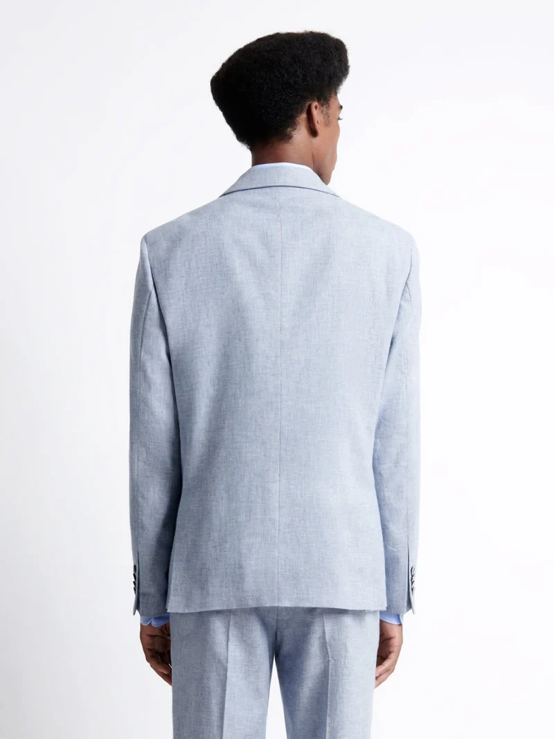 Veste de costume en 100% coton lin