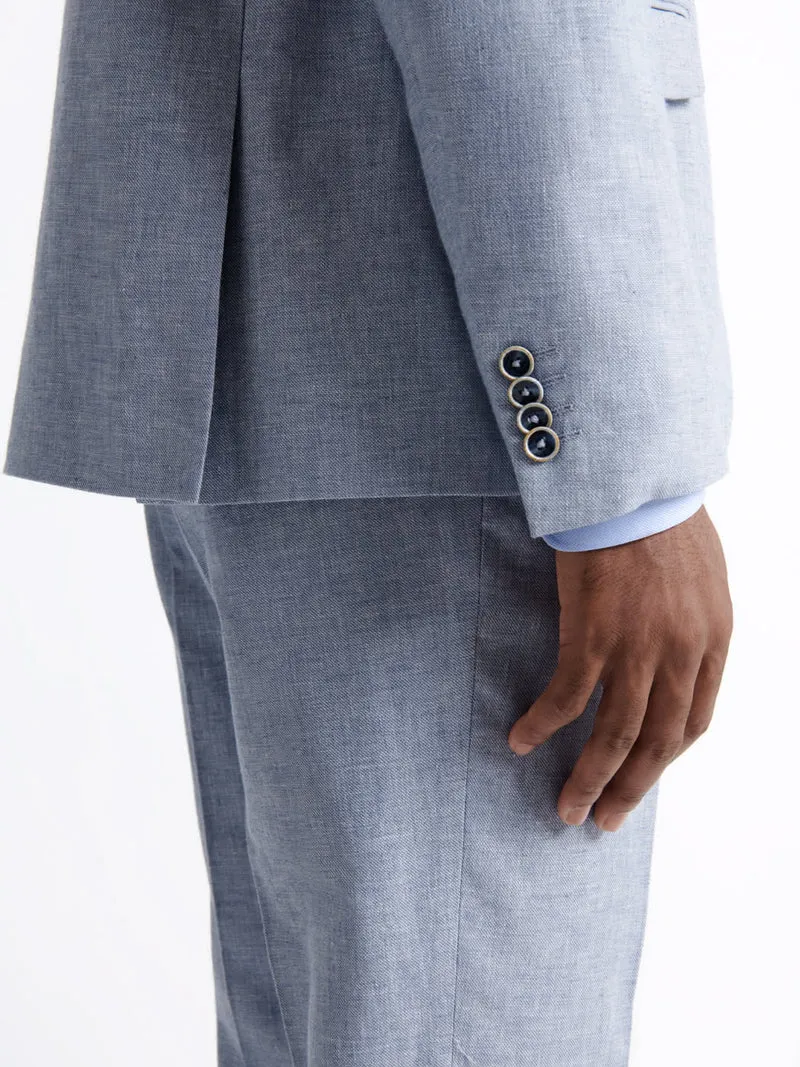 Veste de costume en 100% coton lin