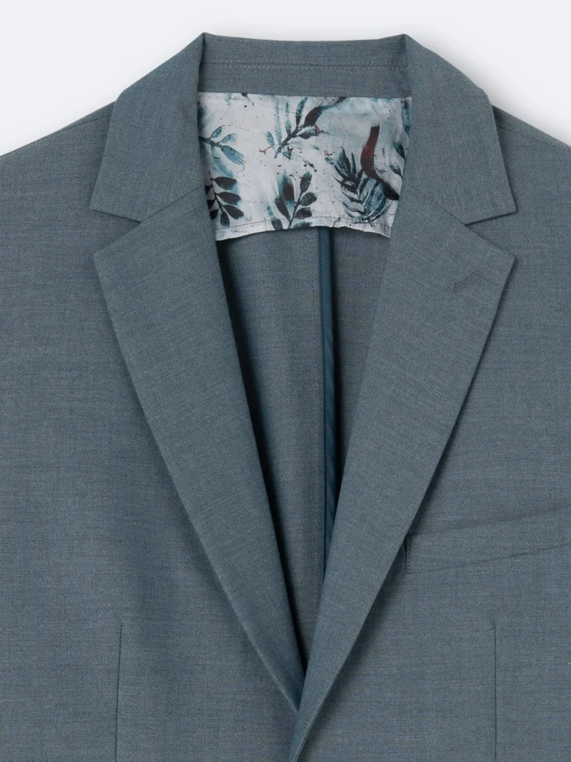 Veste de costume faux uni stretch