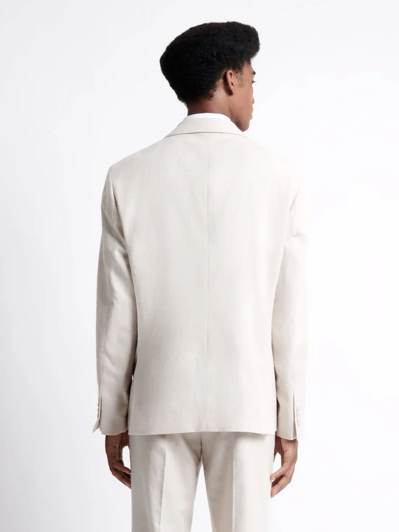 Veste de costume en 100% coton lin