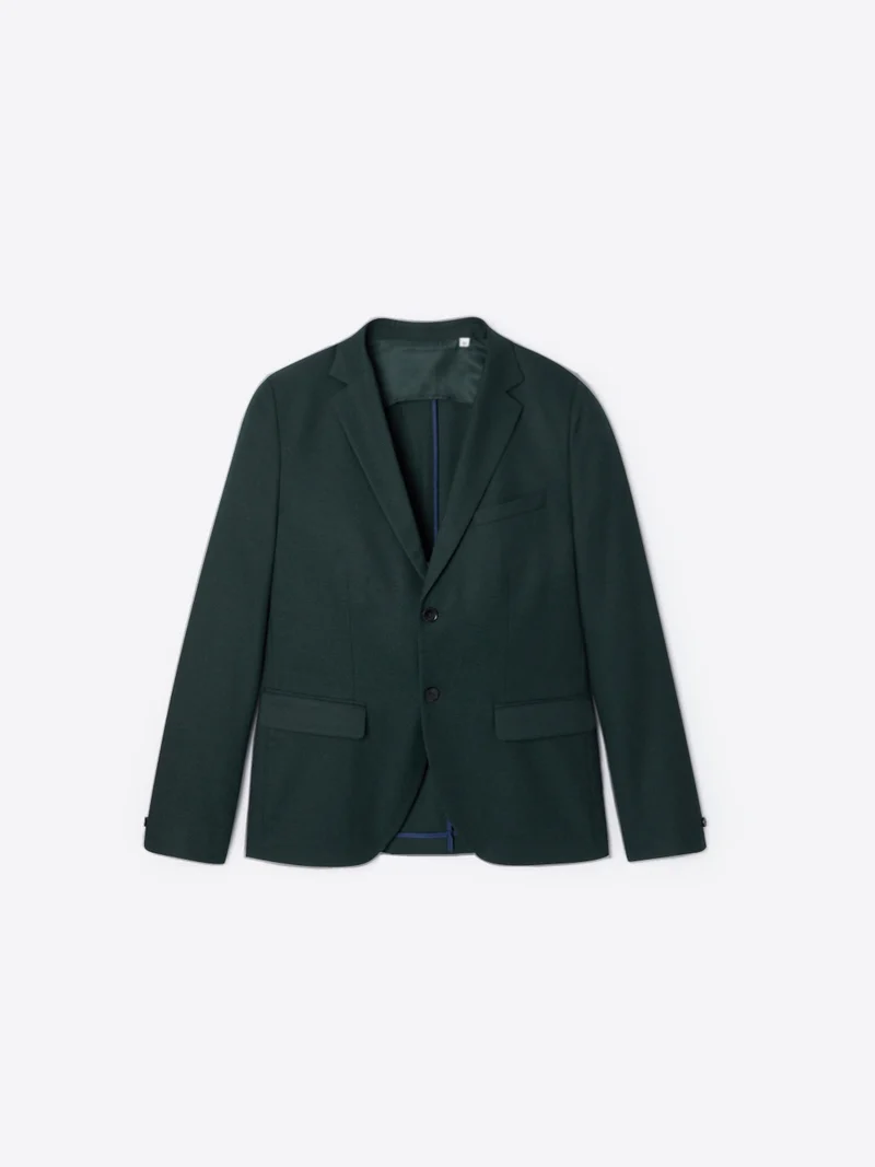 Veste de costume slim en flanelle