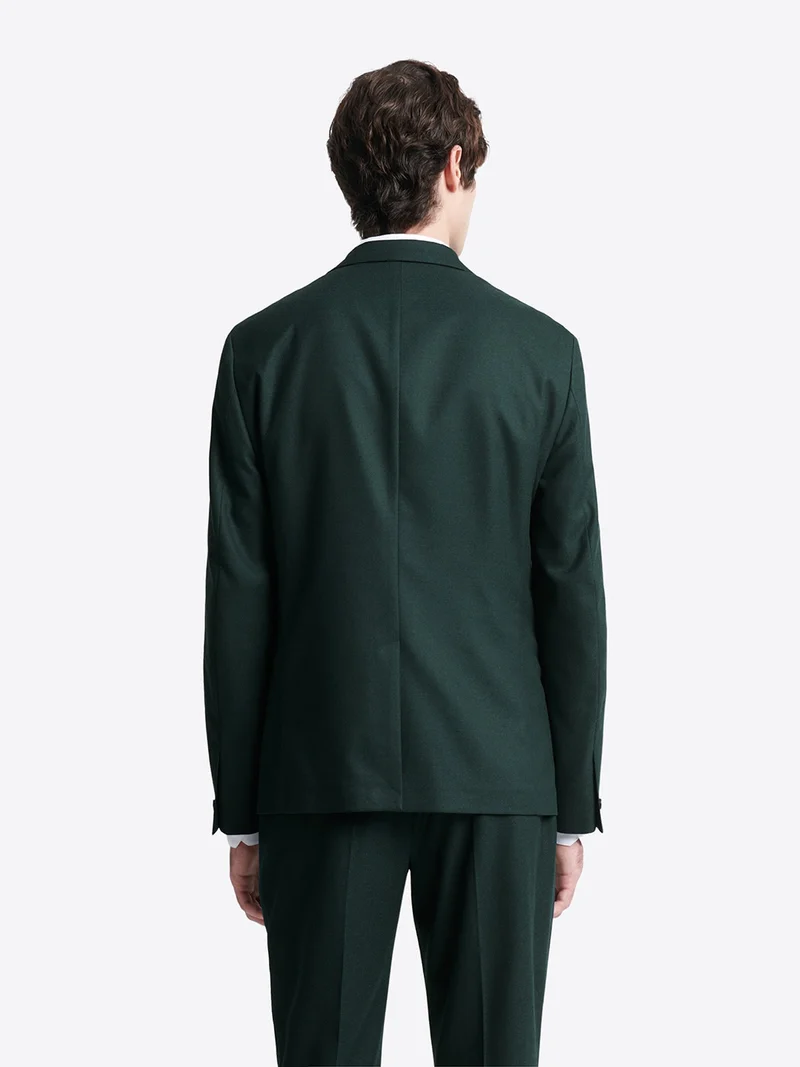 Veste de costume slim en flanelle