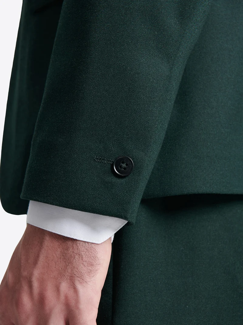 Veste de costume slim en flanelle