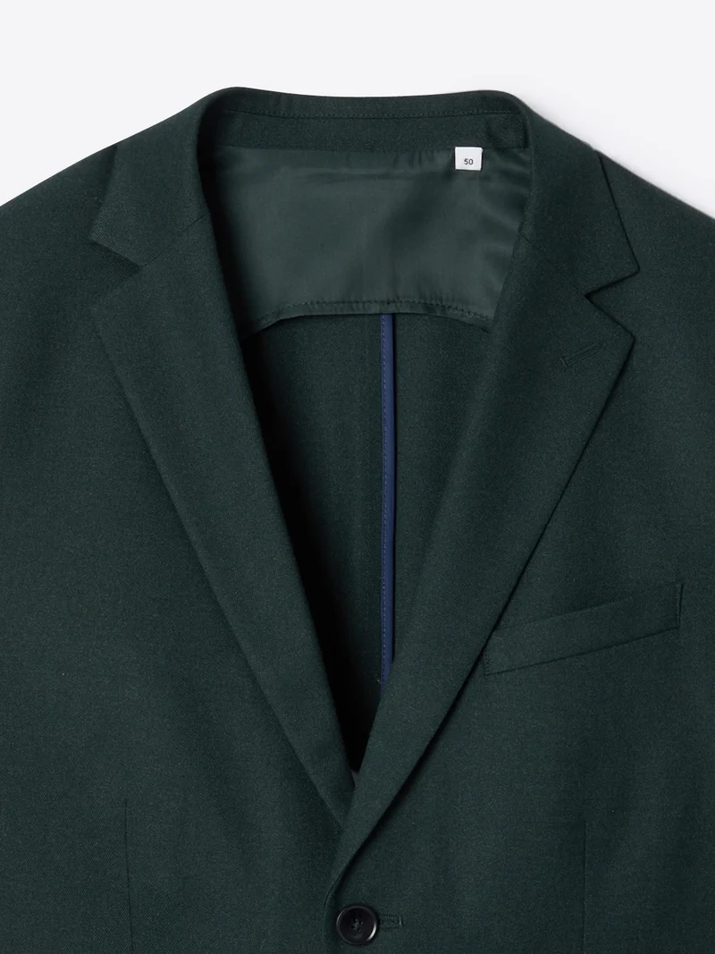 Veste de costume slim en flanelle