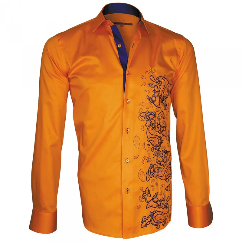Chemise homme brodée coupe cintrée PAYSLEY Andrew Mac Allister
