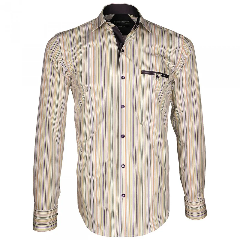 Chemise homme bayadère coupe cintrée ASTRO Emporio balzani