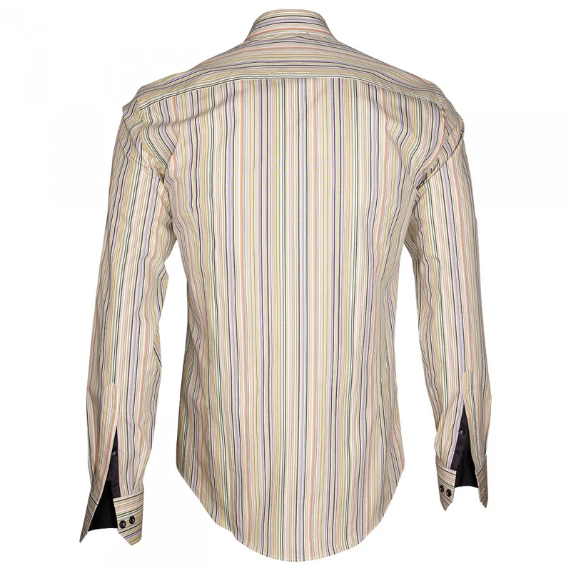 Chemise homme bayadère coupe cintrée ASTRO Emporio balzani