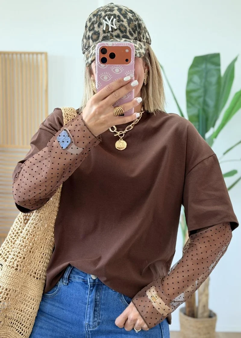 Tee shirt Enora choco