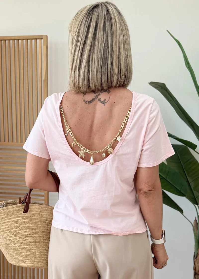 Tee shit bijoux rose