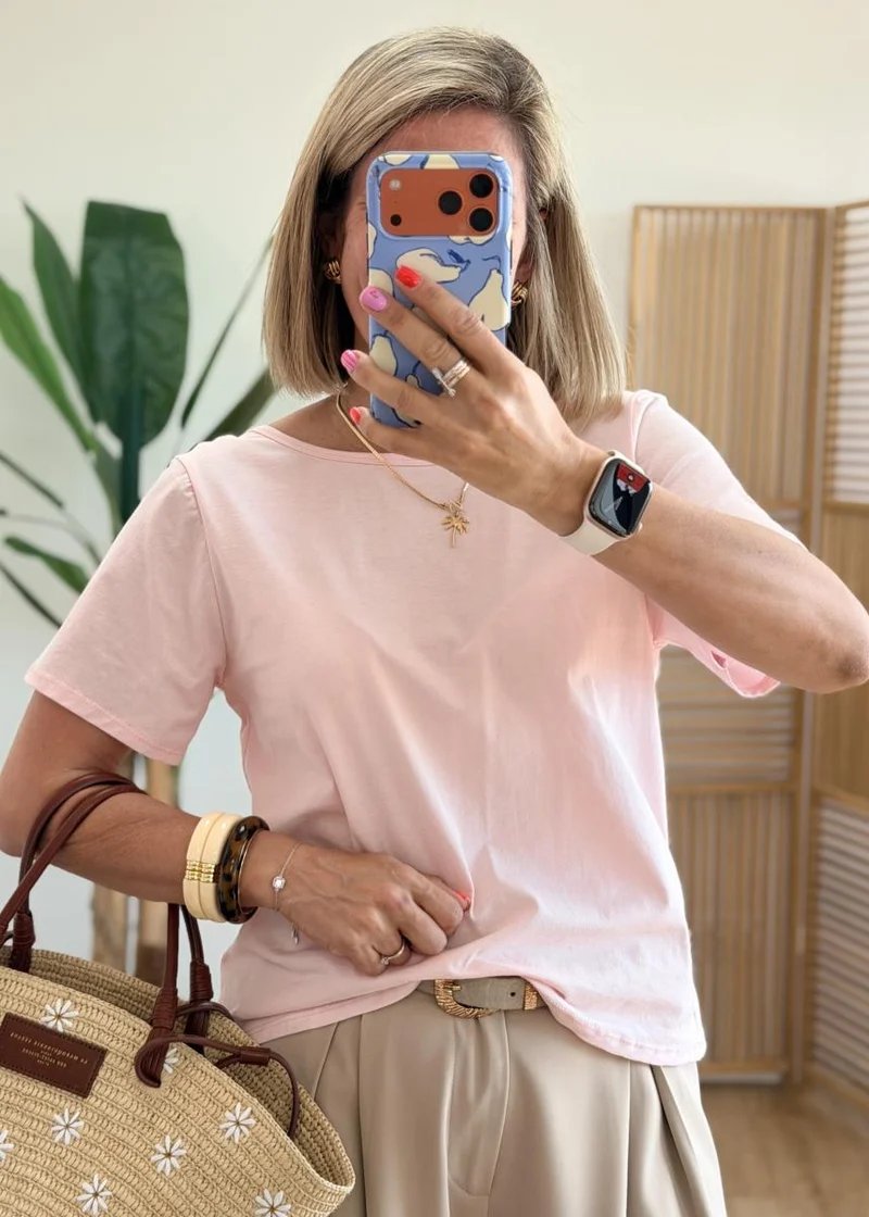 Tee shit bijoux rose