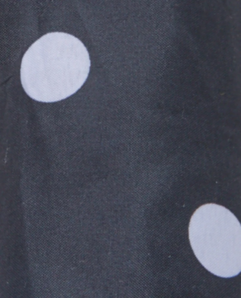 Parapluie rétractable motif pois avec housse