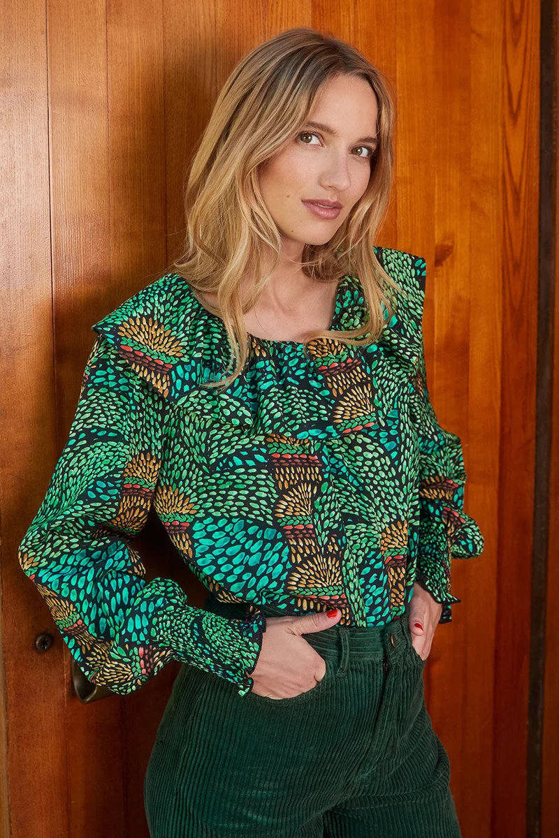 Blouse Séduisante Burger Tropical