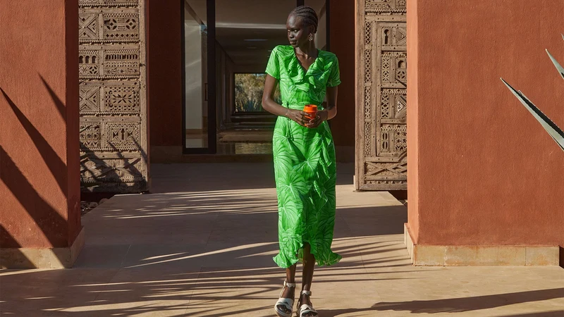 Robe Volage en soie L'Amazonie