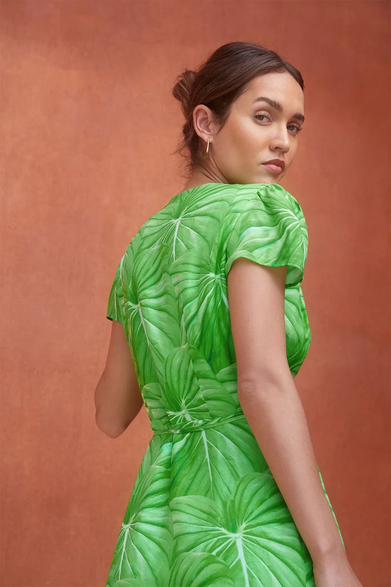 Robe Malicieuse en soie L'Amazonie