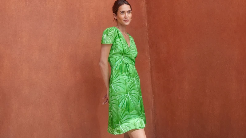 Robe Malicieuse en soie L'Amazonie