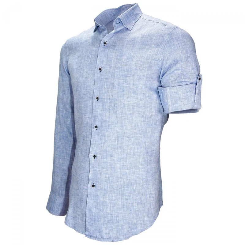 Chemise homme en lin coupe cintrée GAO Andrew Mac Allister