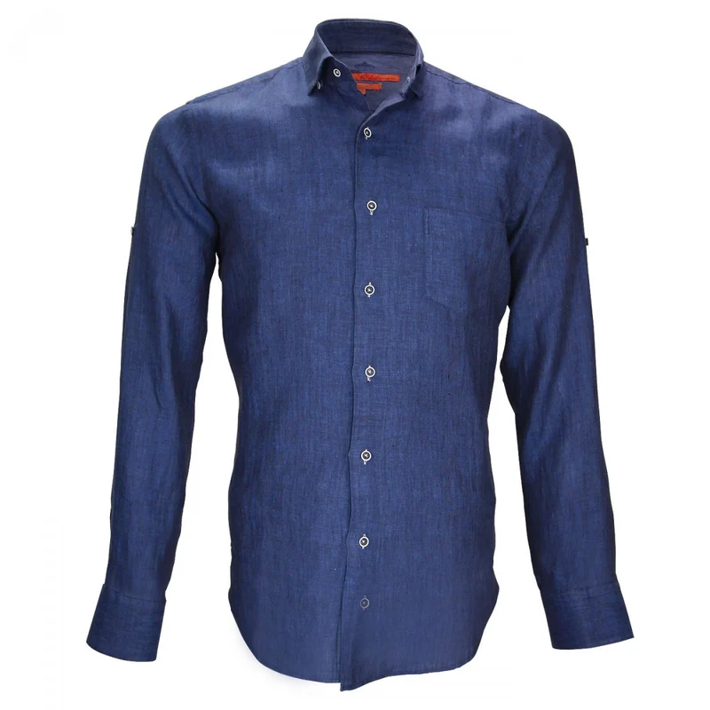Chemise homme en lin coupe cintrée GAO Andrew Mac Allister