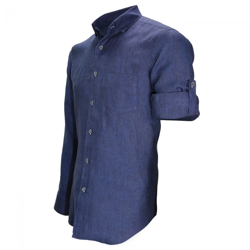 Chemise homme en lin coupe cintrée GAO Andrew Mac Allister