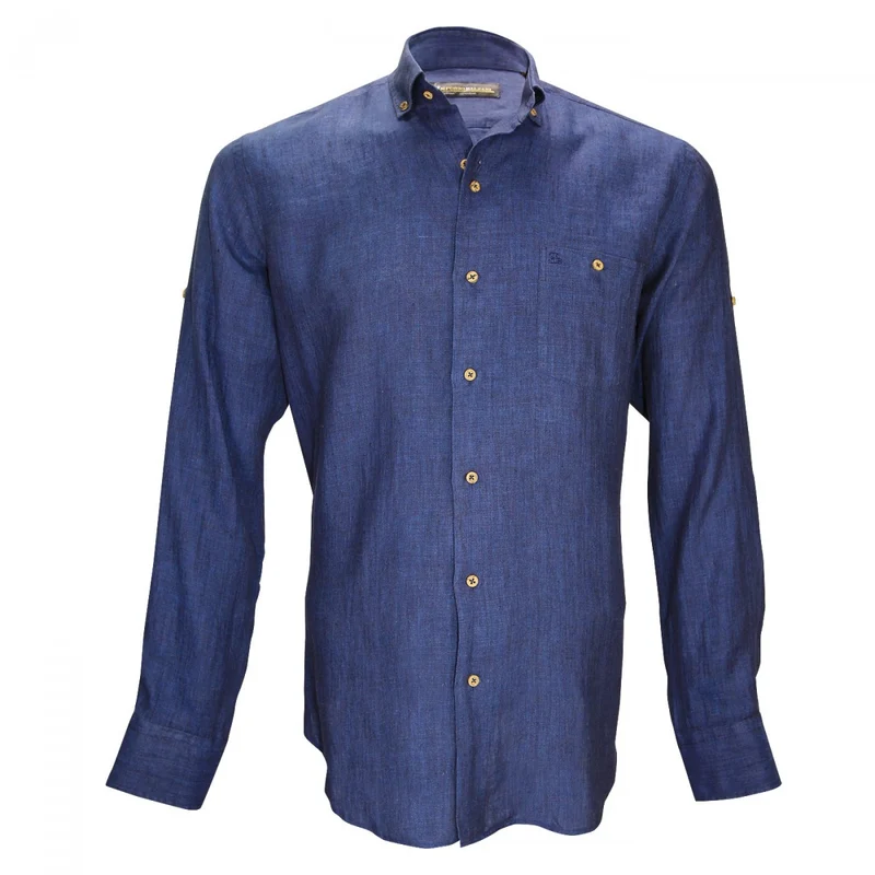 Chemise homme en lin coupe droite SAN REMO Emporio balzani