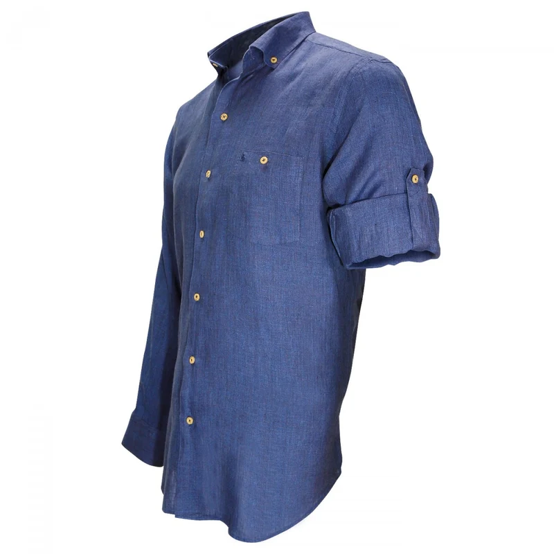 Chemise homme en lin coupe droite SAN REMO Emporio balzani